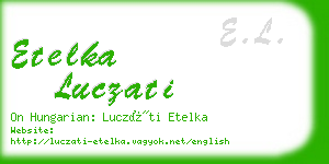 etelka luczati business card